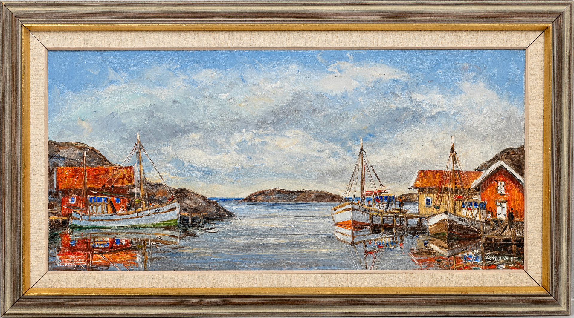 "Sotenäs", Svensk västkust, olja på duk, signerad.