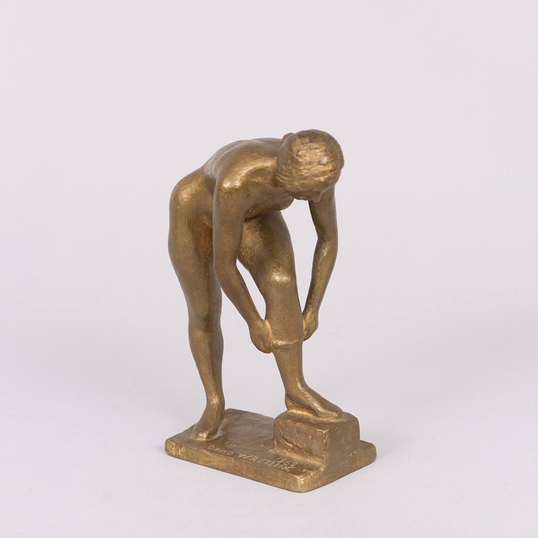 David Wretling, Skulptur, brons, numrerad 3/10, signerad och daterad 1962.