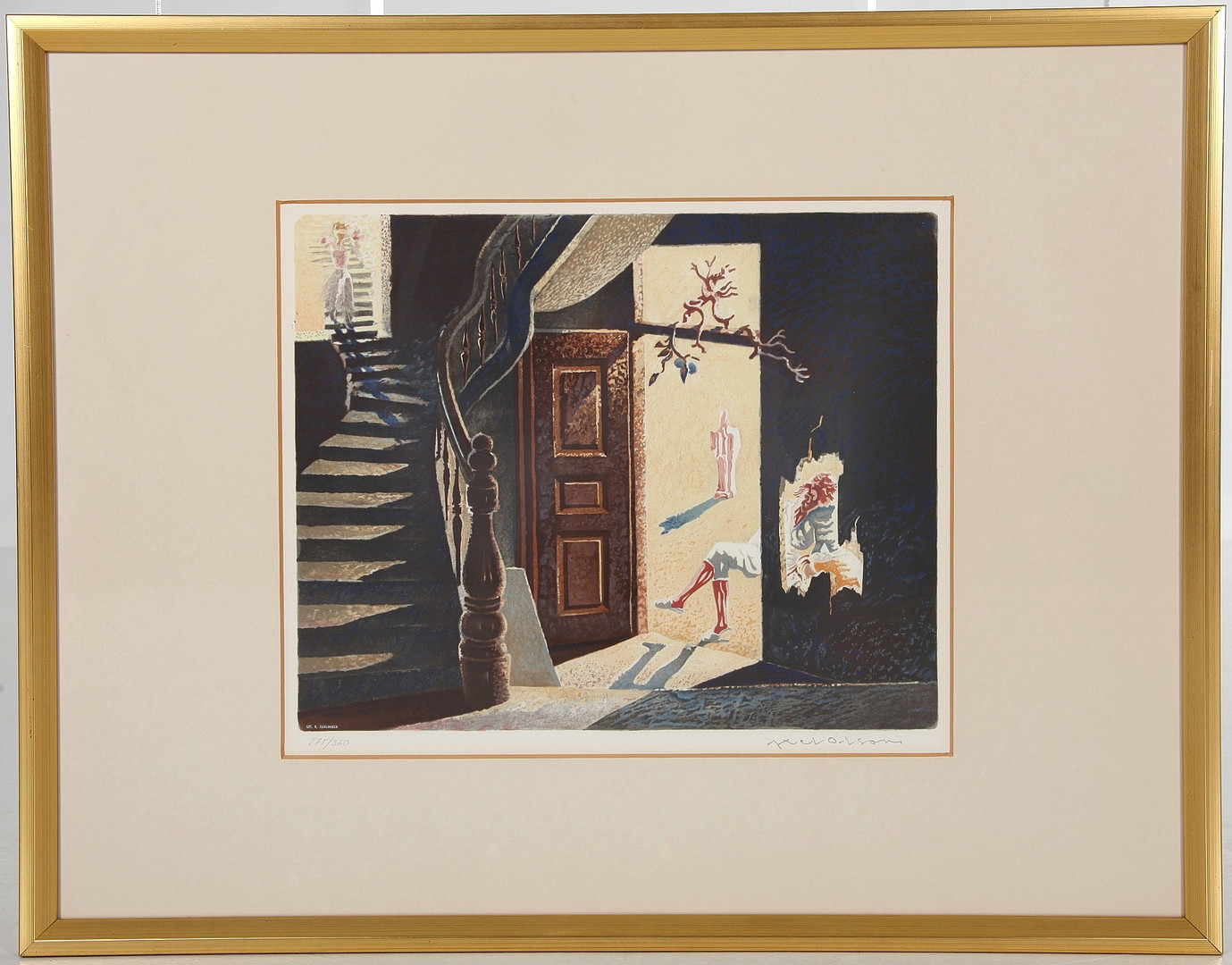 1899-1986. Färglitografi, signerad.