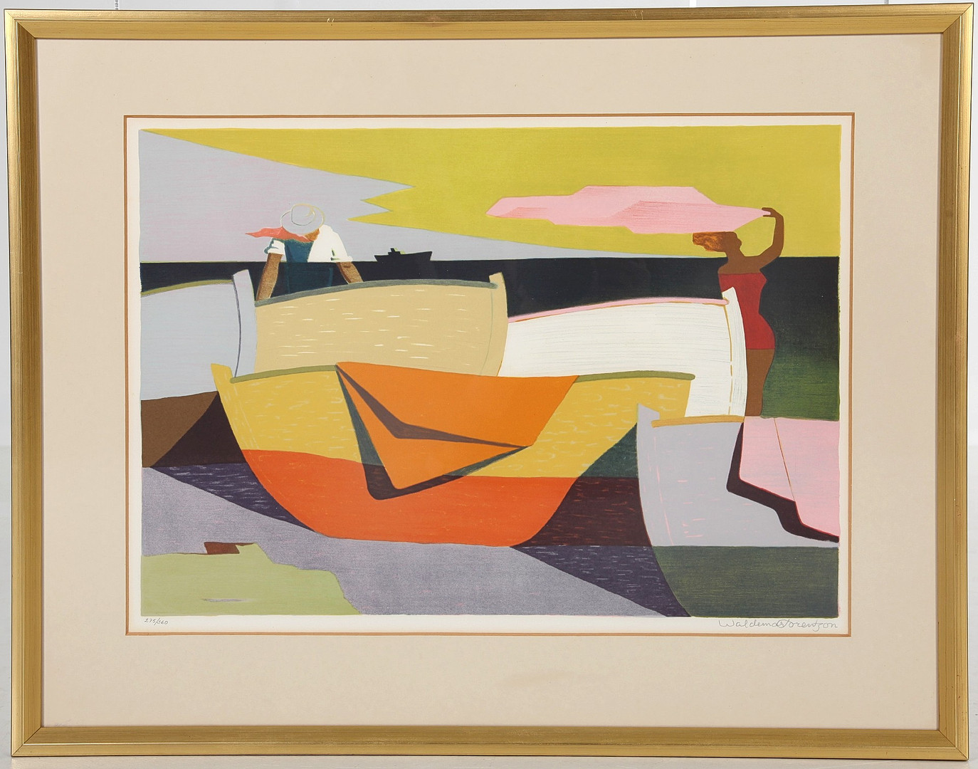 1899-1984. Färglitografi, signerad.