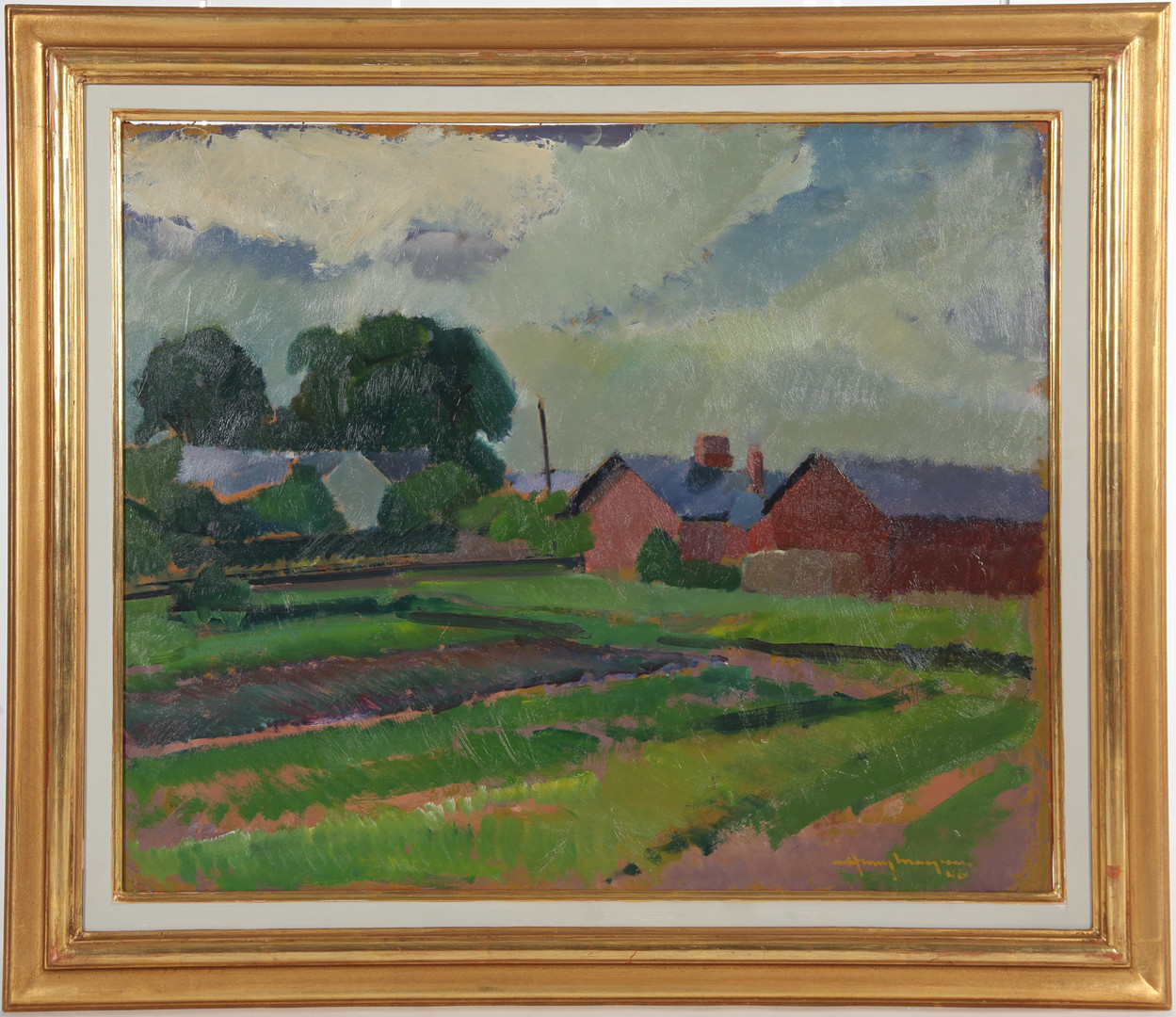 1891-1975. Olja på pannå, 69,5 x 80 cm, signerad, 1946.