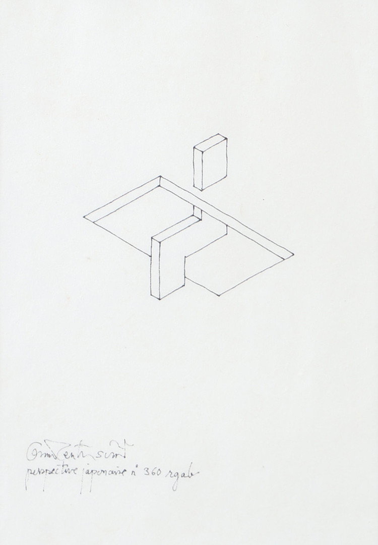 "Perspective japonaise", tusch, no 360, signerad.