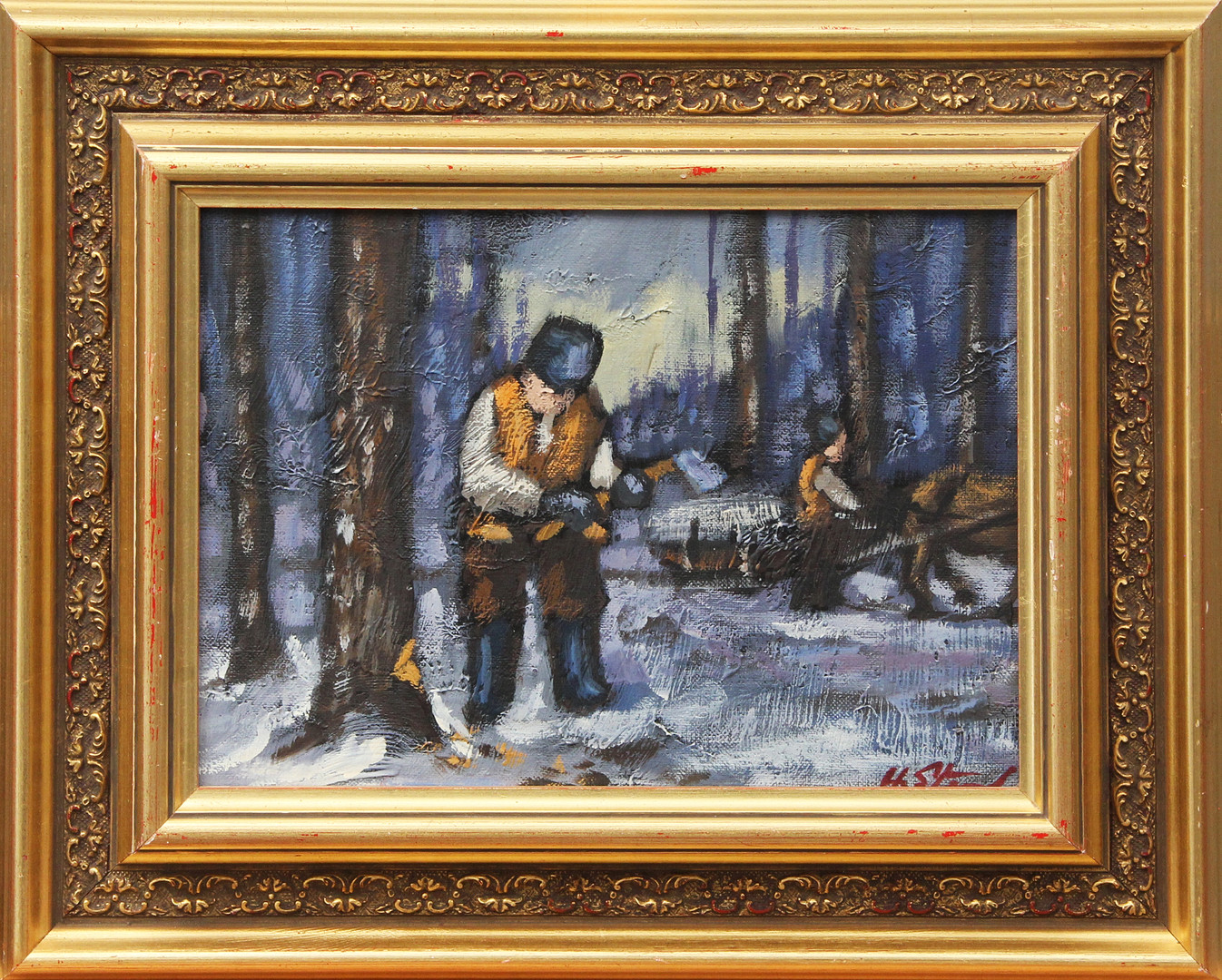 OLJA, på duk, signerad.