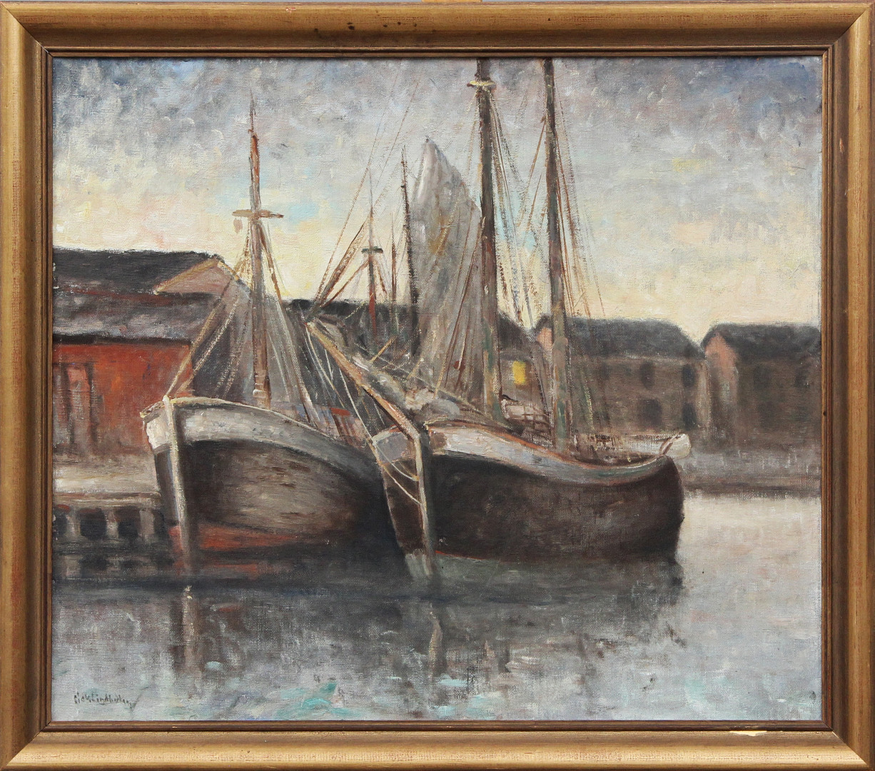 OLJA, på pannå, signerad.