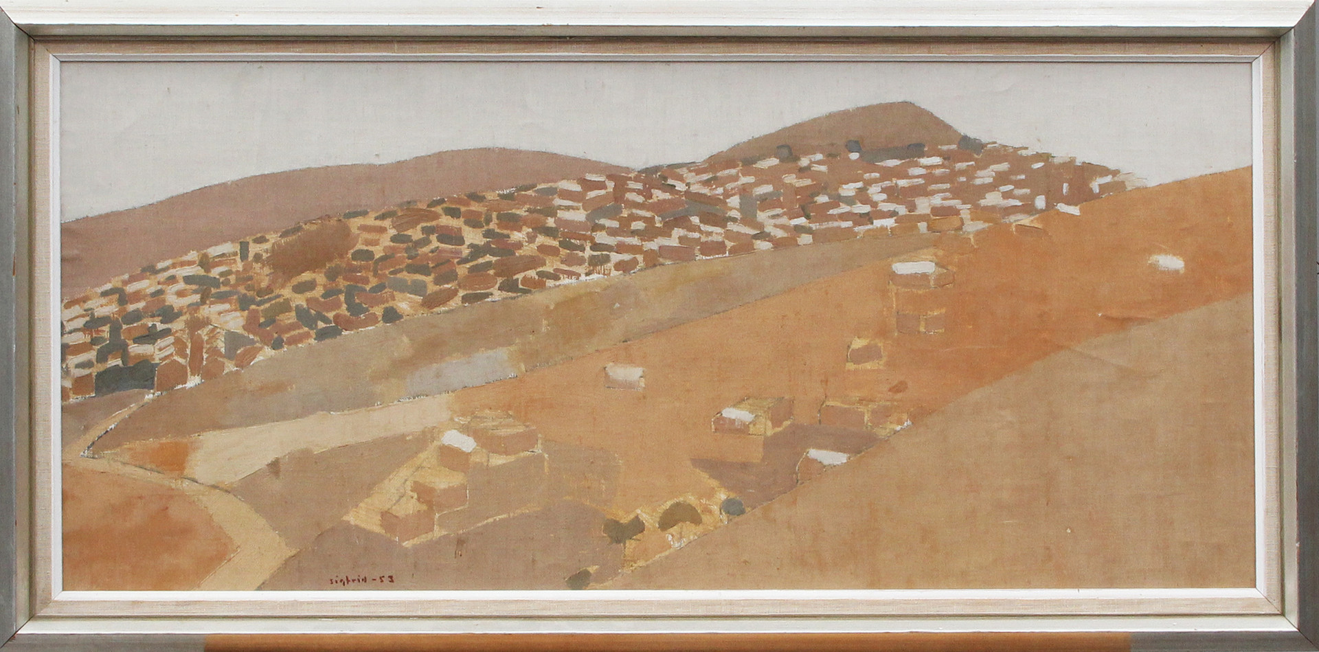 OLJA, på pannå, signerad, 1953.