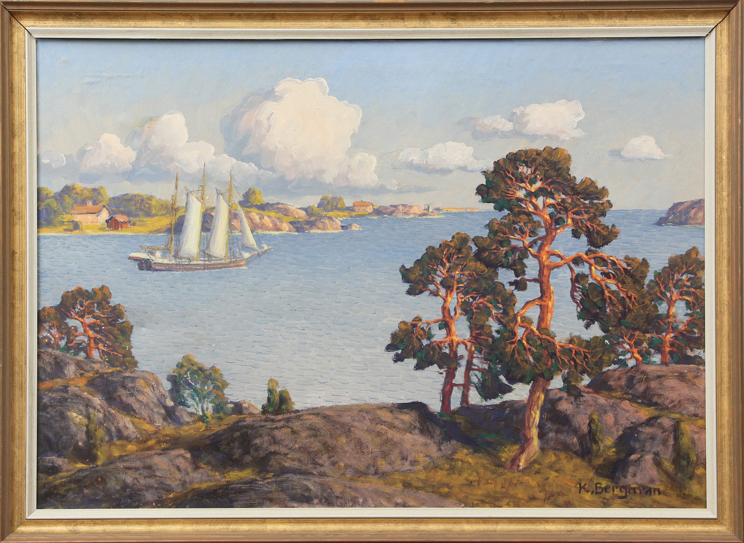 OLJA, på duk, signerad.