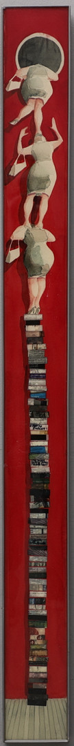 Larissa Stenlander, "Is it anybody out there", blandteknik, signerad.