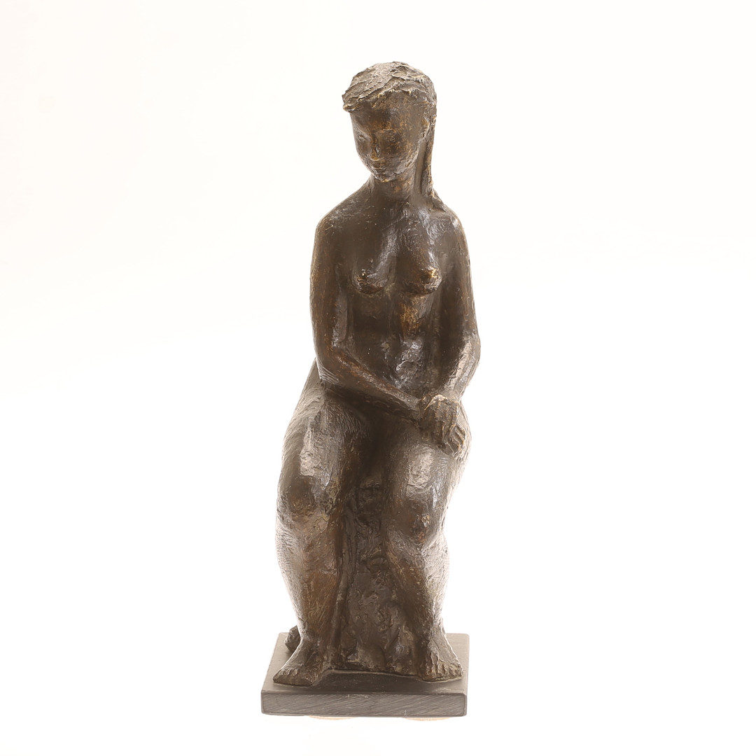 Tove Olafsson, Skulptur, brons, monogramsignerad 1958.