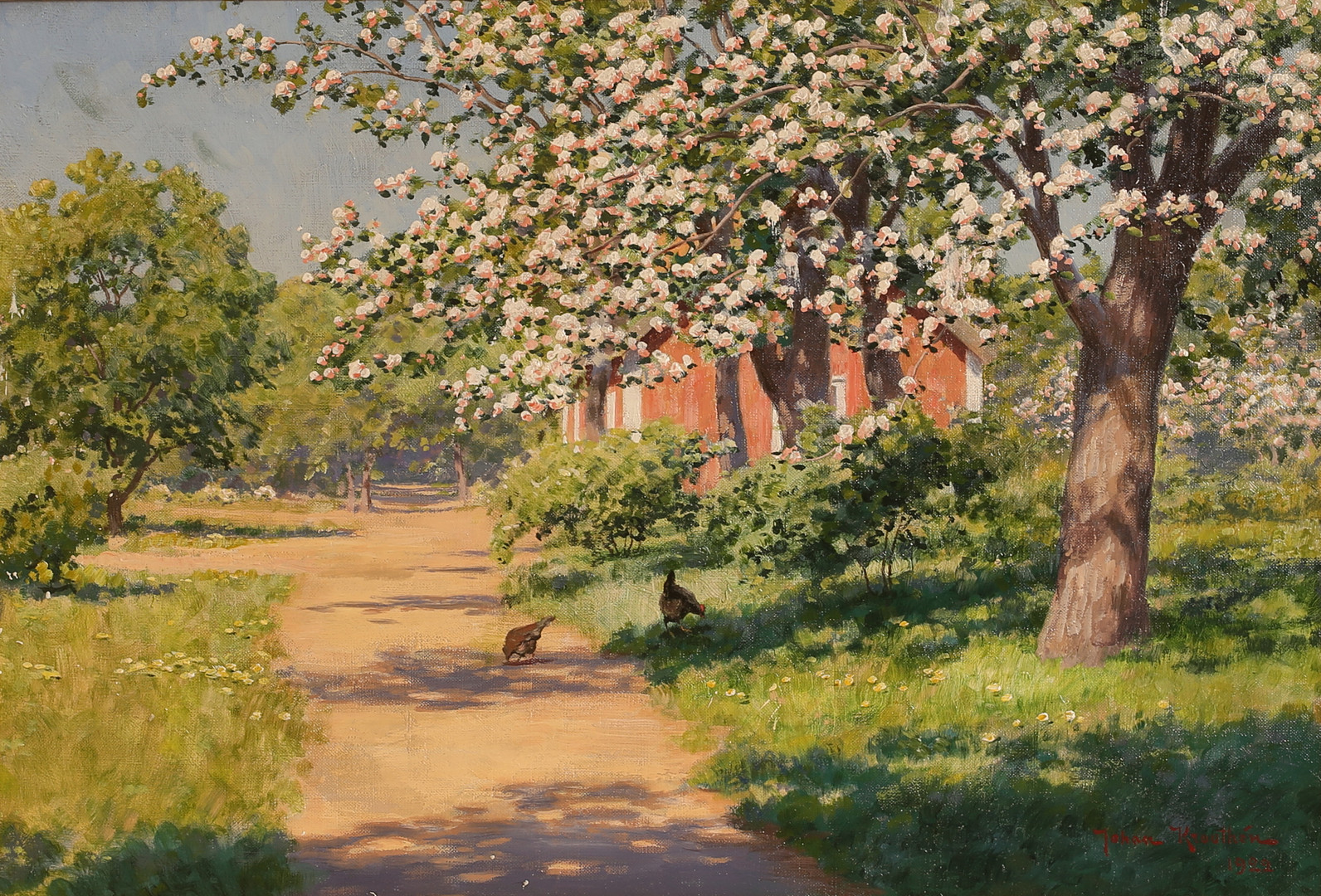 Olja på duk, signerad och daterad 1922.