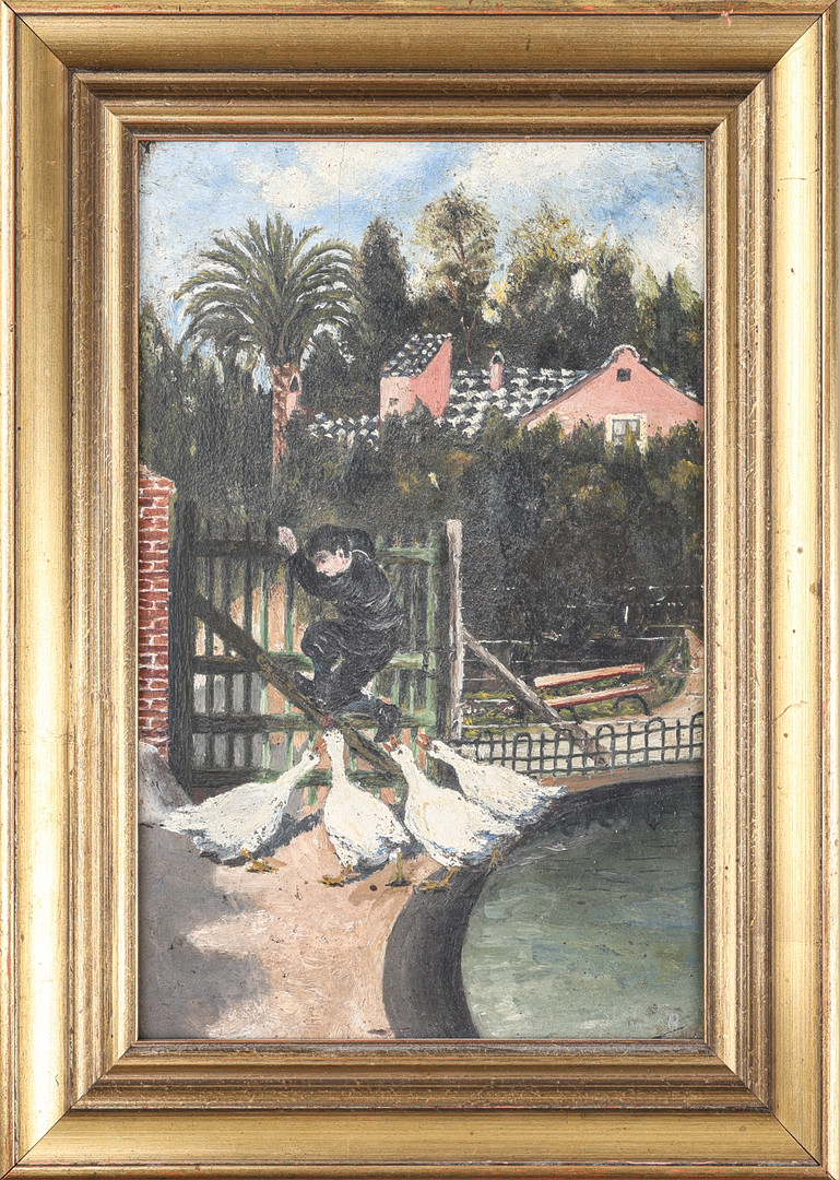 TILLSKRIVEN. 1851-1913, olja på panel, osignerad.