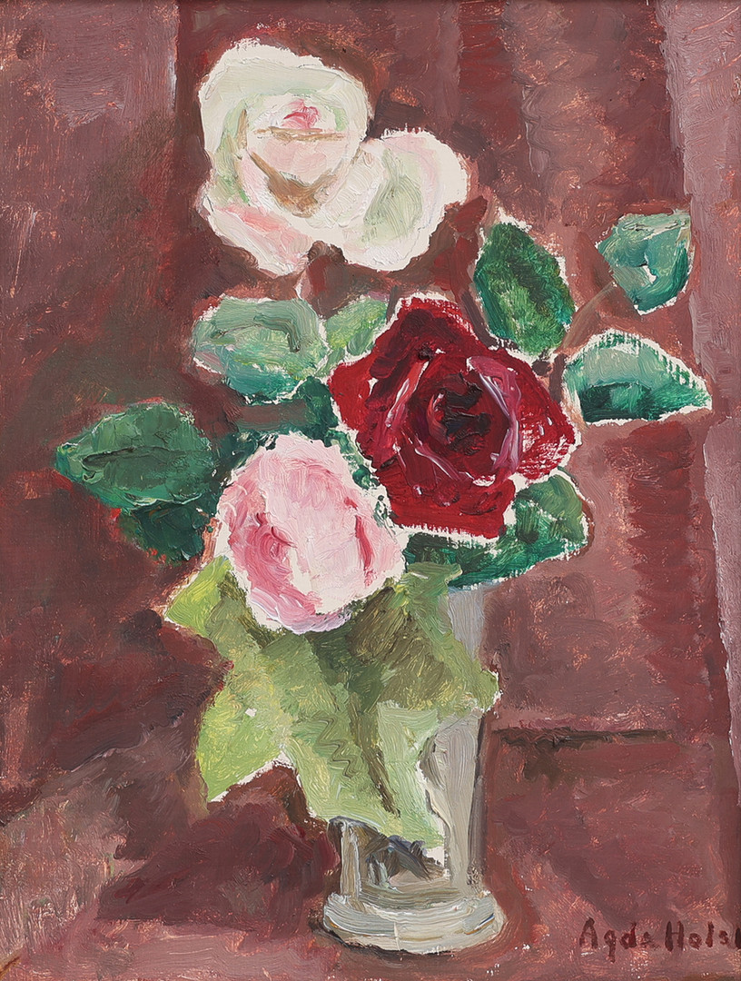 STILLEBEN MED ROSOR.