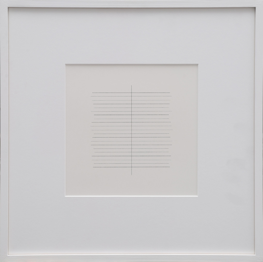 KOL PÅ PAPPER, "TILL MINNE AV AGNES MARTIN", SIGNERAD OCH DATERAD 2007.