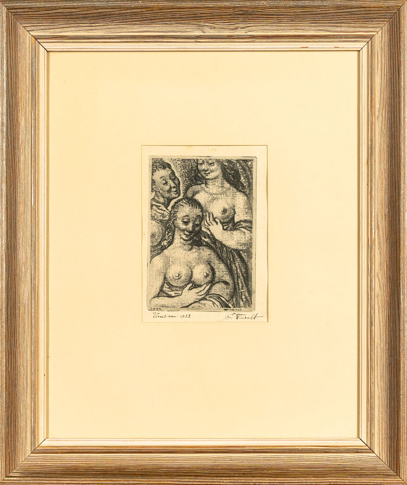 Etsning, Signerad & daterad 1932.