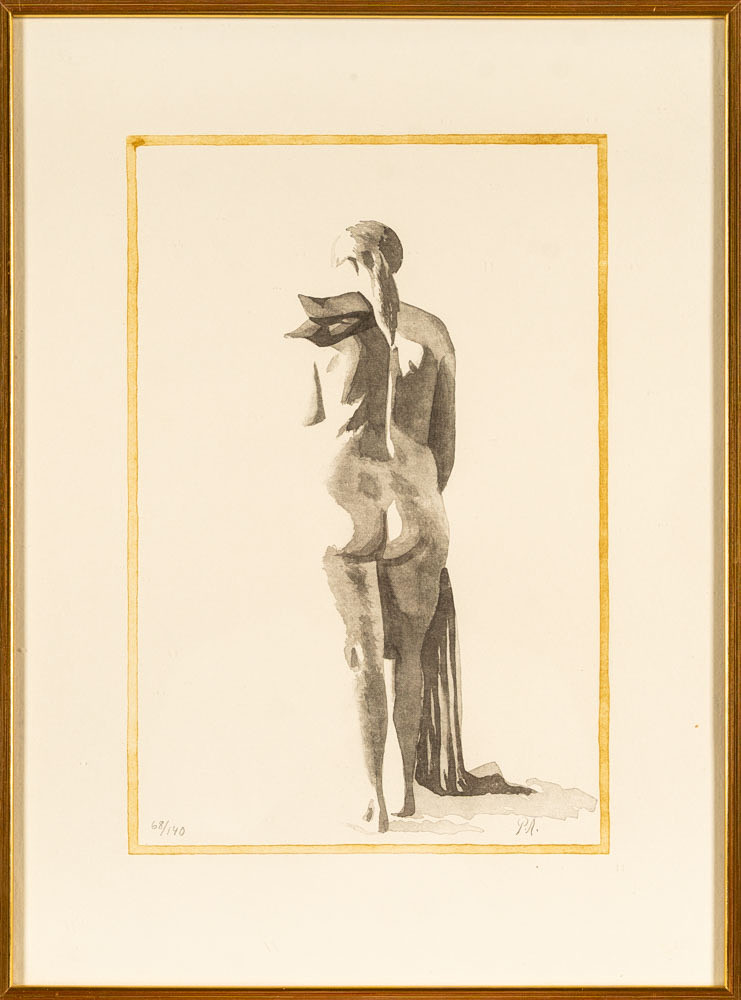 litografi, signerad P.A, numrerad 68/140.