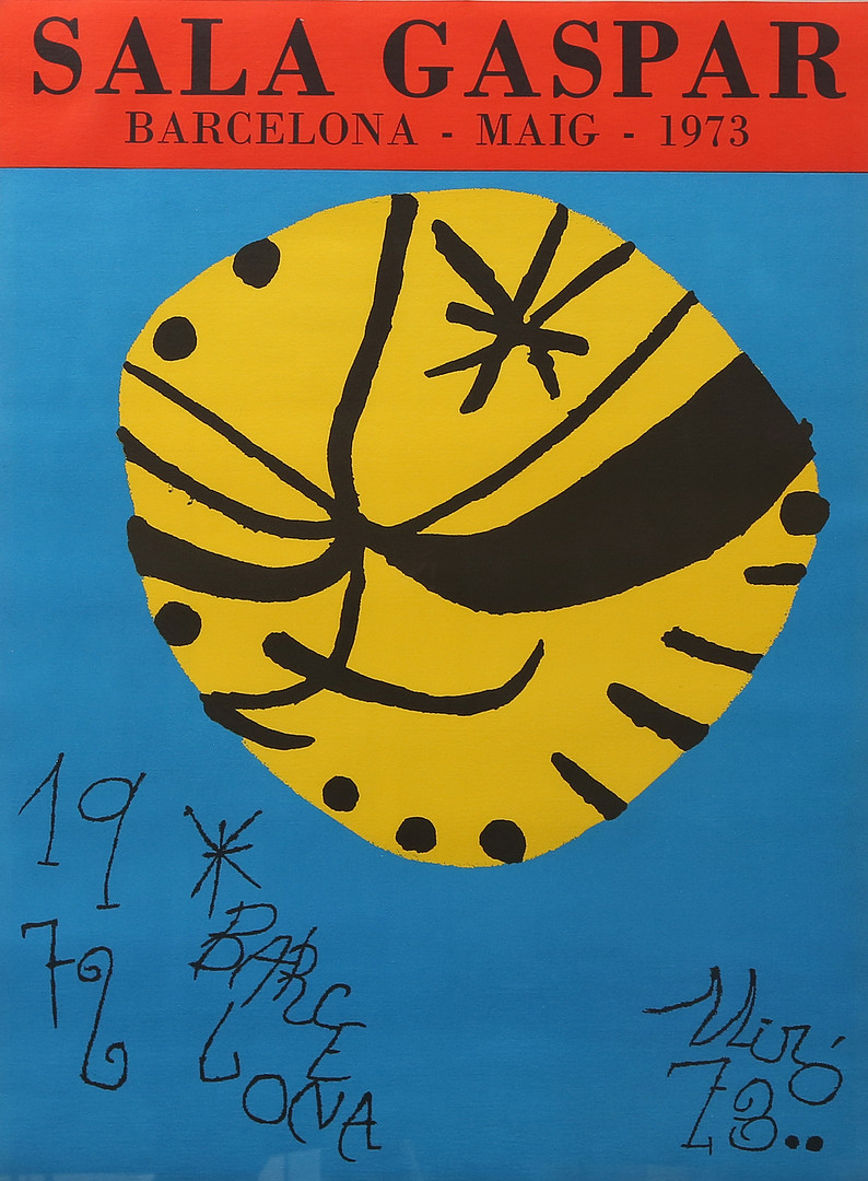 Poster of an exhibition at Sala Gaspar, 1973.