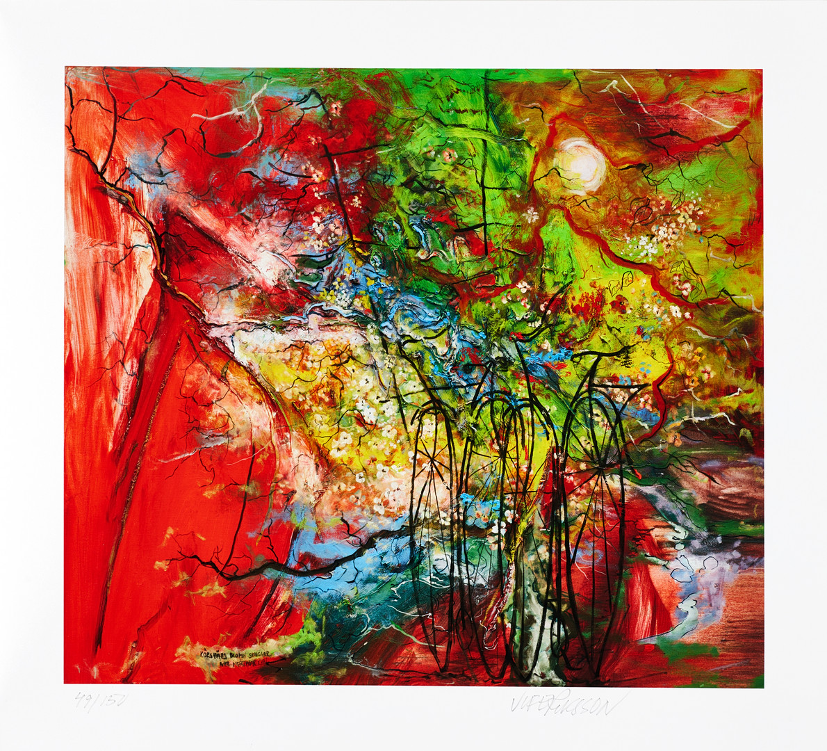 Pigment print, 2 st, signerade, numrerade 25/150 resp. 49/150.