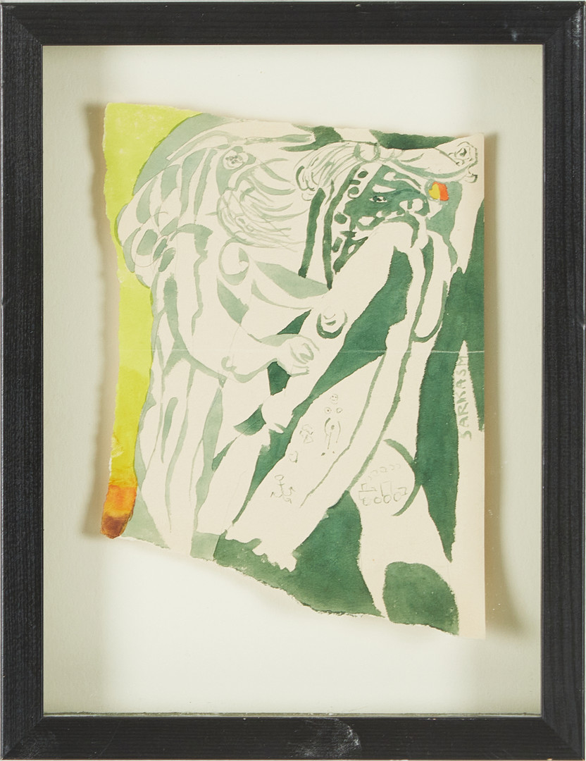 "Sarkasm", akvarell, 1956.