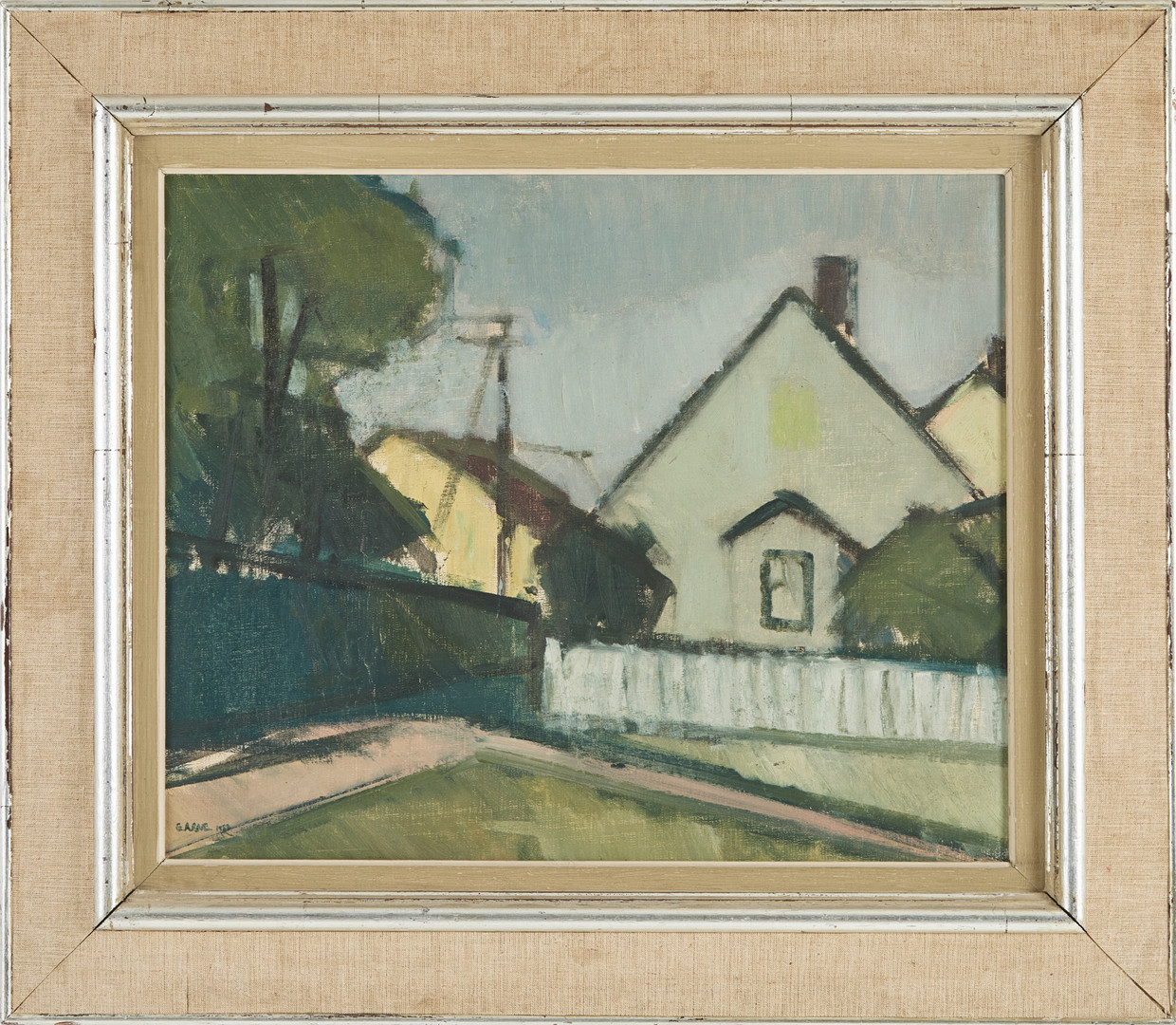 "Bornholm, Svaneke", olja på duk, signerad och daterat 1953.