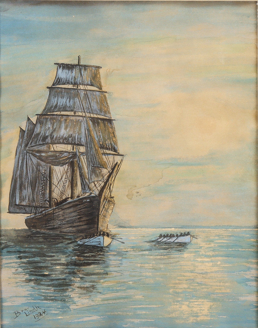 Skepp på havet.
