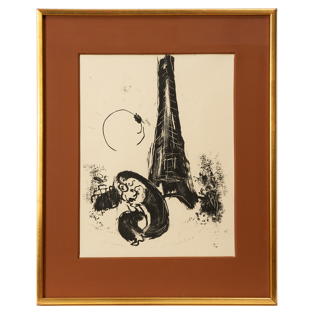 ”Mere et enfant a la Tour Eiffel”, litografi, 1954.