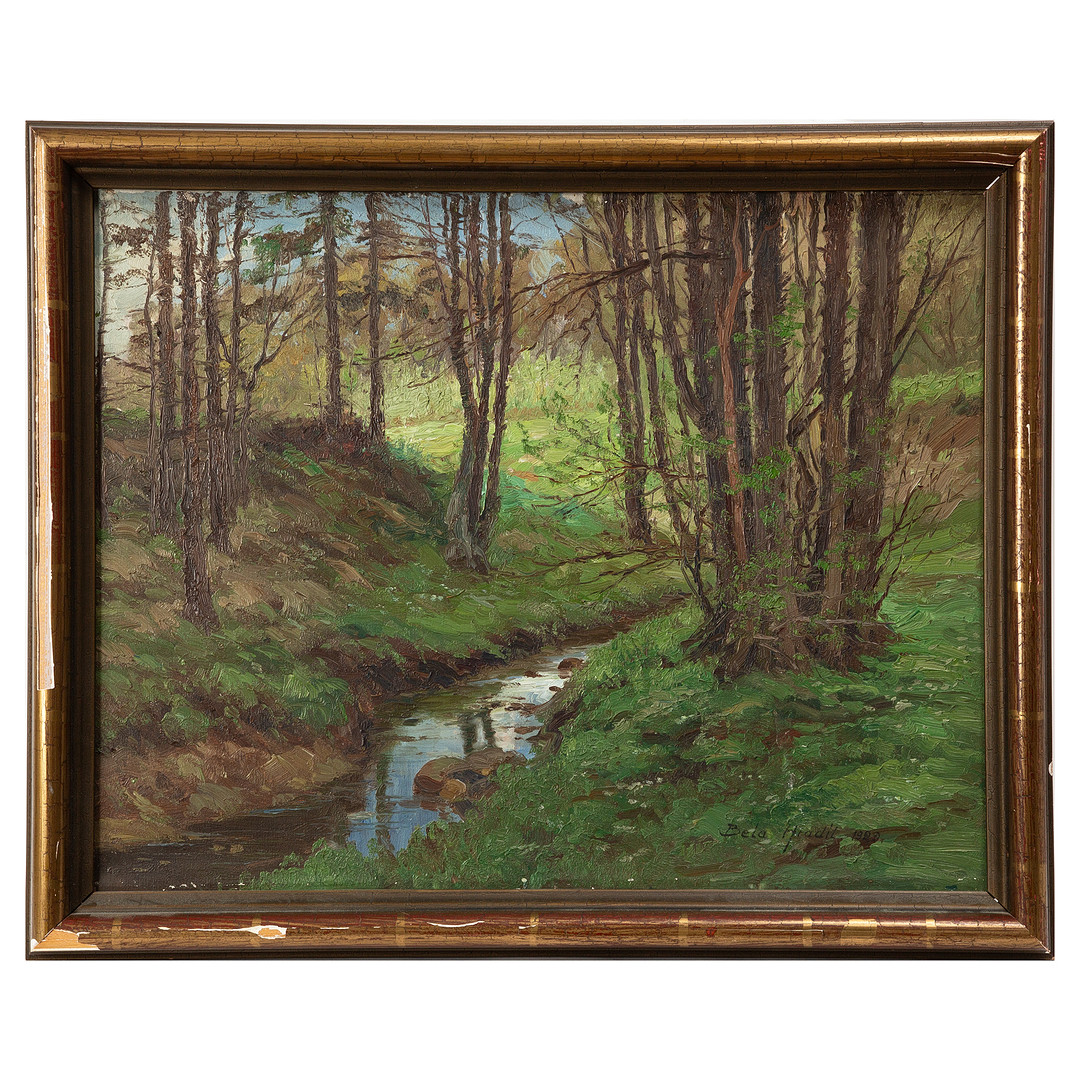 Olja på duk, signerad och daterad 1929.