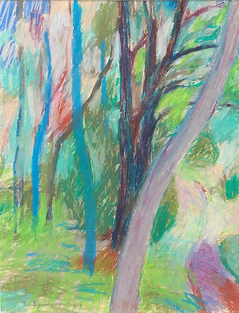 "Från skogen", pastell, signerad och daterad -89.