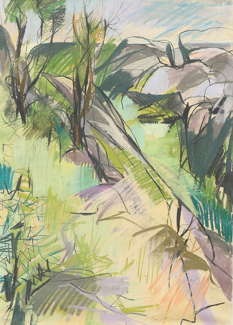 Landskap, pastell, signerad.