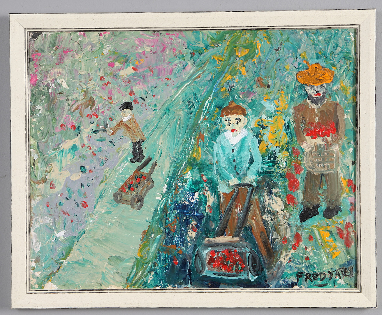 'GARDENERS AT THE BIG HOUSE, SPRING 87'.