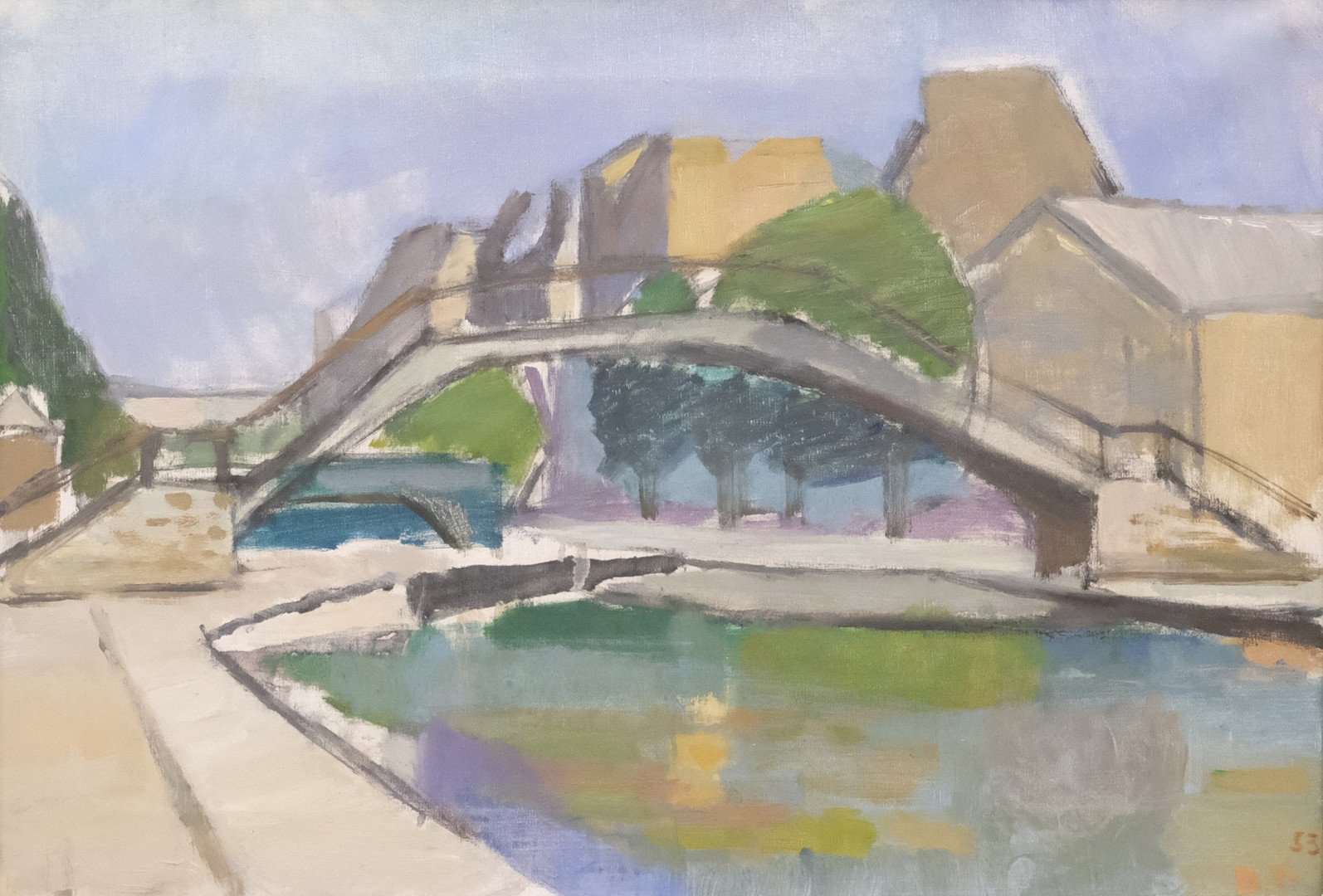BRO ÖVER CANAL SAINT MARTIN, PARIS, NUMERA "PASSERELLE JANE BIRKIN".
