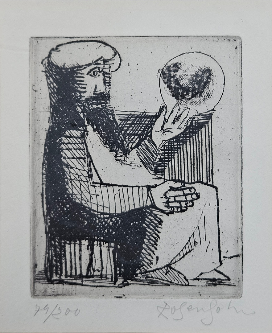 Etsning, signerad Rosensohn och numrerad 79/200.