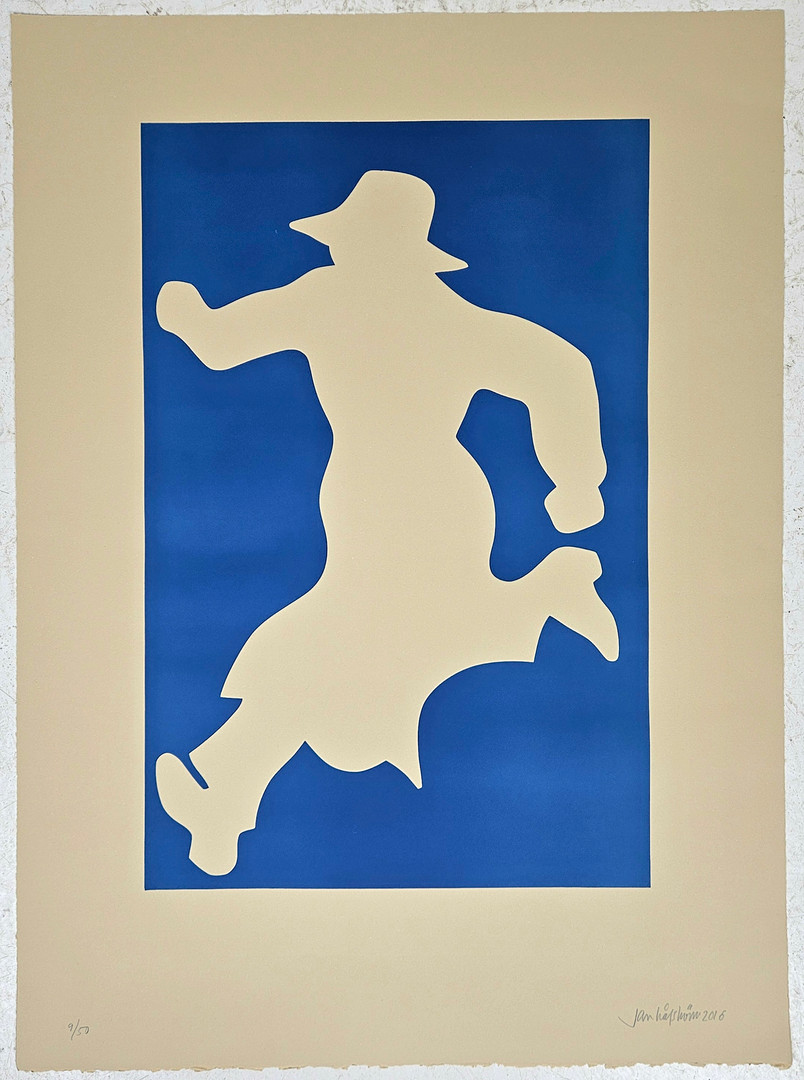 "White Shadow". Etsning, signerad Jan Håfström, daterad 2016 och numrerad 9/50.