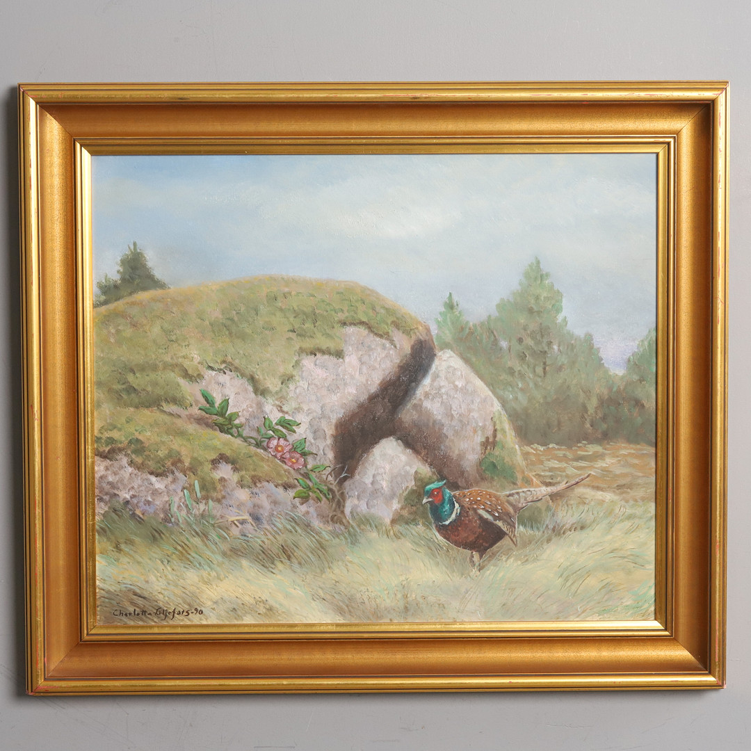 OLJA PÅ PANNÅ, "Fasan", signerad, 1990.