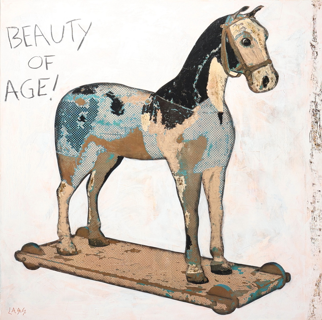 Akryl på duk, ”Beauty of Age!”, signerad.