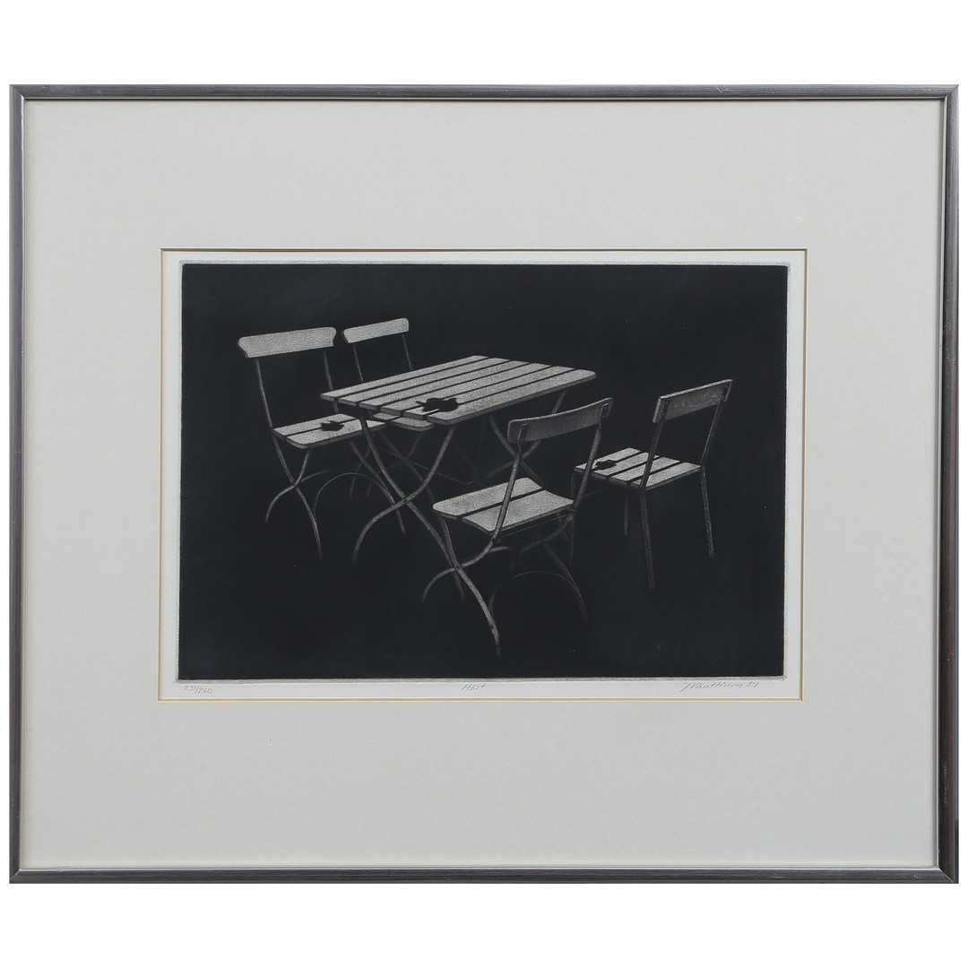 "HÖST" KONSTGRAFIK (MEZZOTINT) 231/260, SIGNERAD, DATERAD 1984.