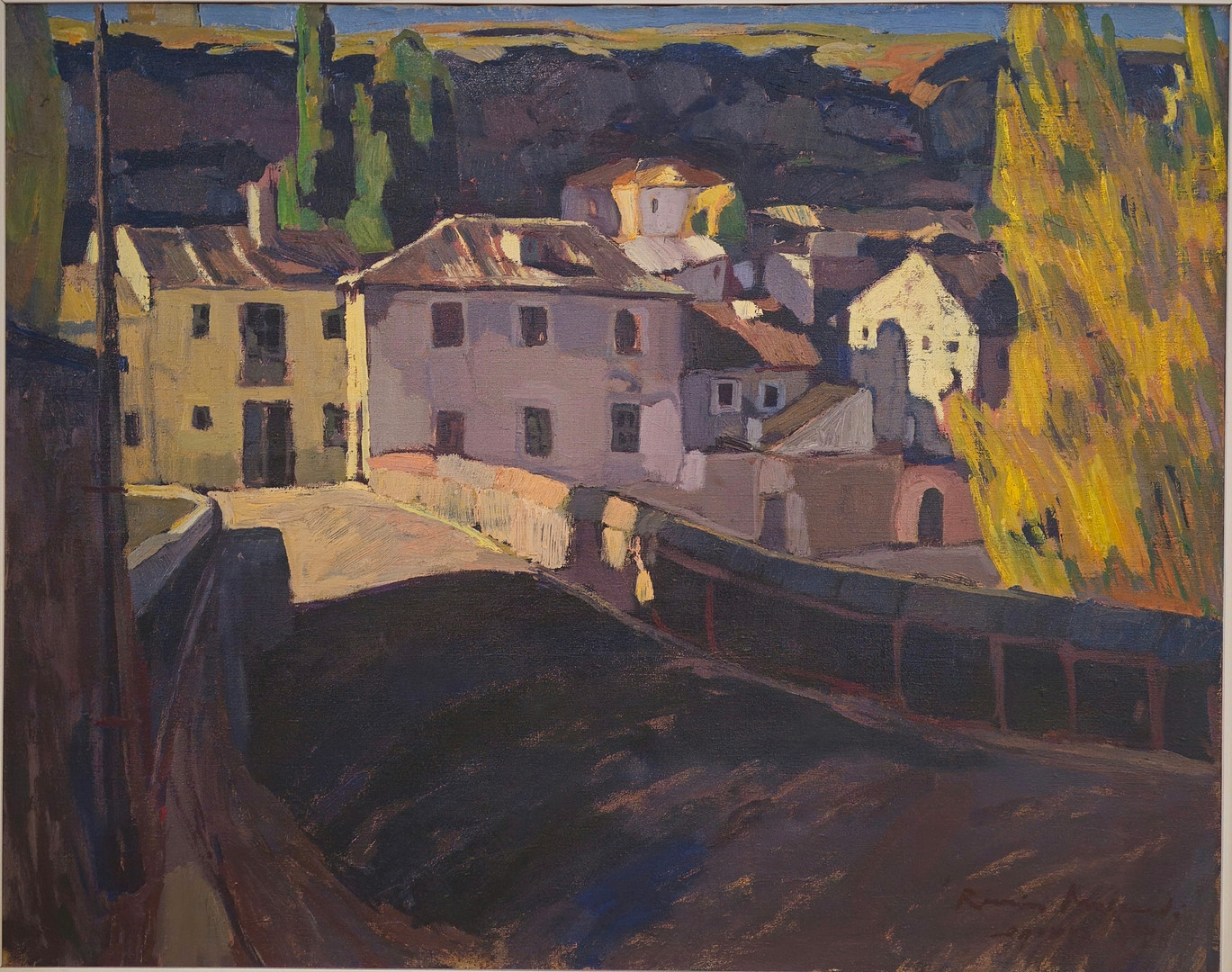 "El Puente de San Lorenzo", óleo sobre lienzo.