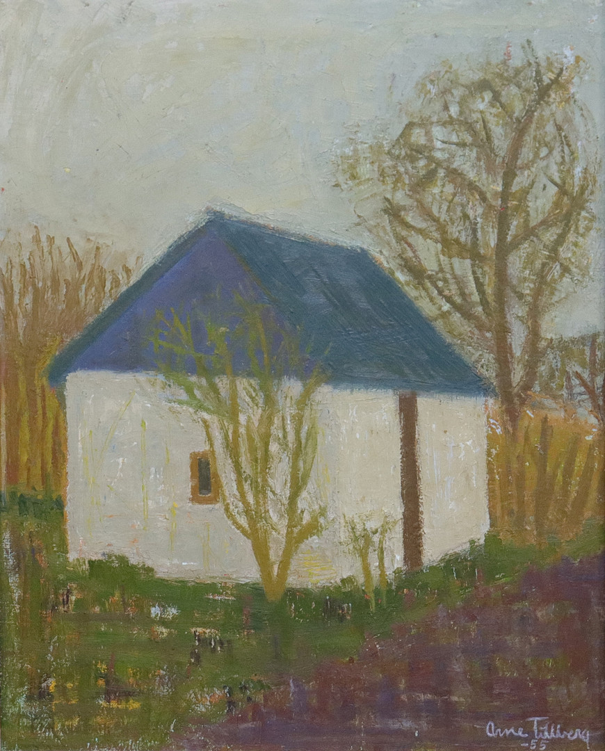 olja på pannå, mindre hus.