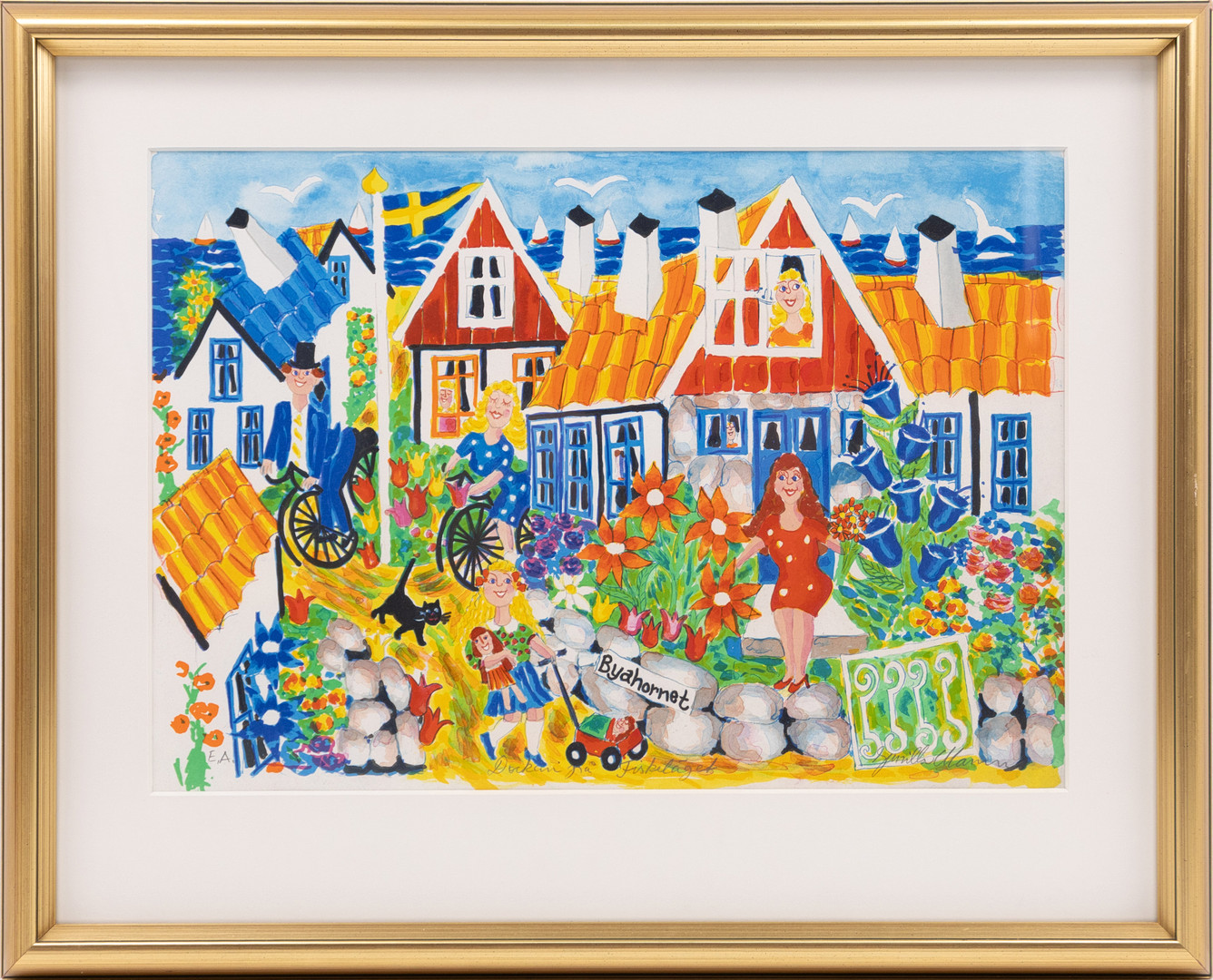 Litografi, EA, 57x46 cm.