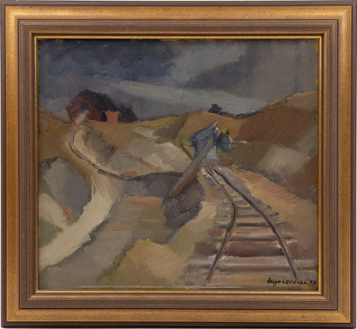 Olja på duk, signerad, 63 x 58 cm.