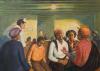 At the Clinic, recto; Preparatory drawing, verso