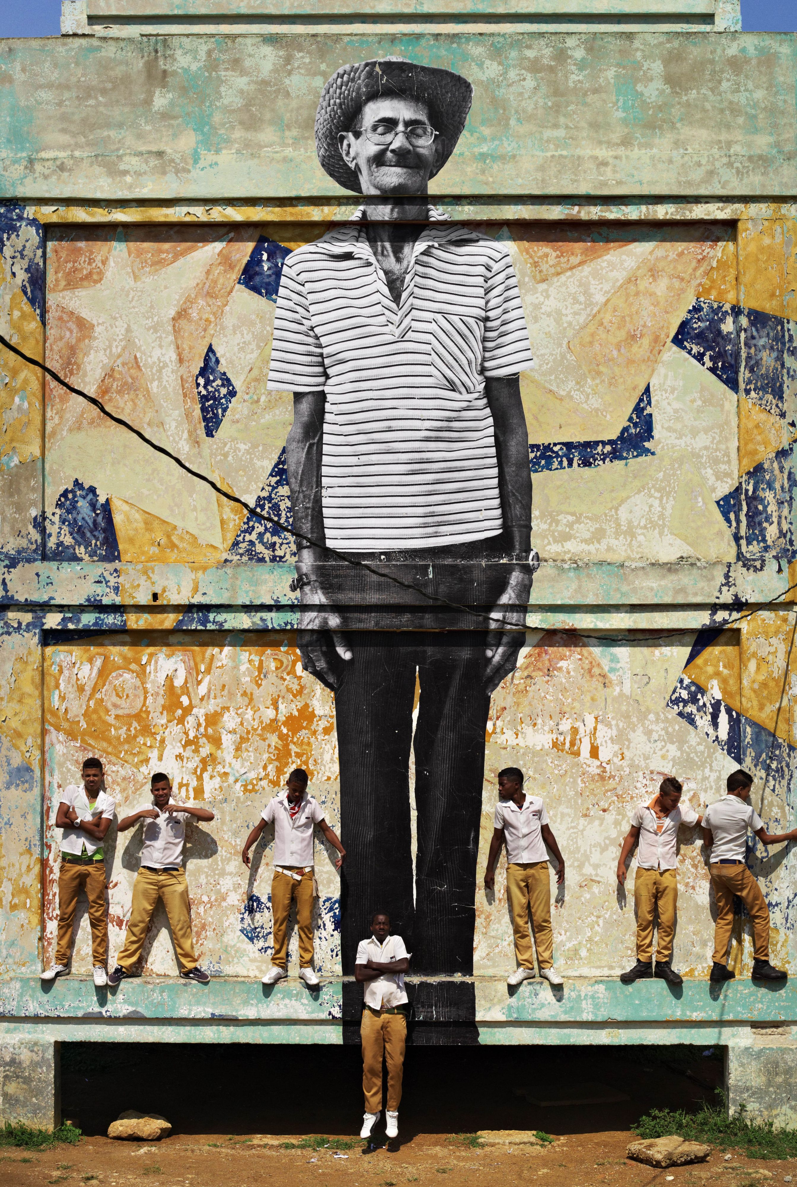 The Wrinkles of the City, La Havana, Antonio Cruz Gordillo (artwork by JR, project by JR and José Parlà), Cuba - 2012 / 2021