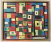 Cubist abstract, oil on board. Signed and dated lower centre Nejad
