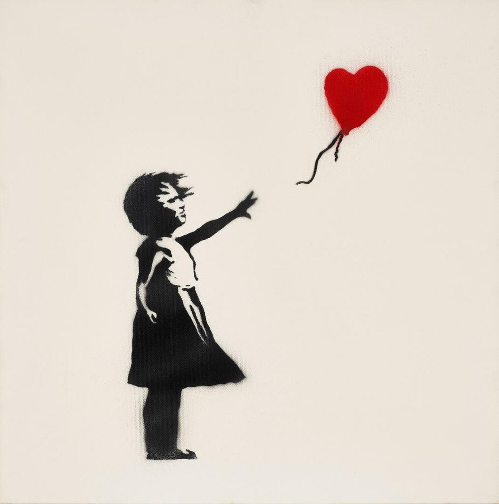 Banksy & Eine, Girl and Balloon