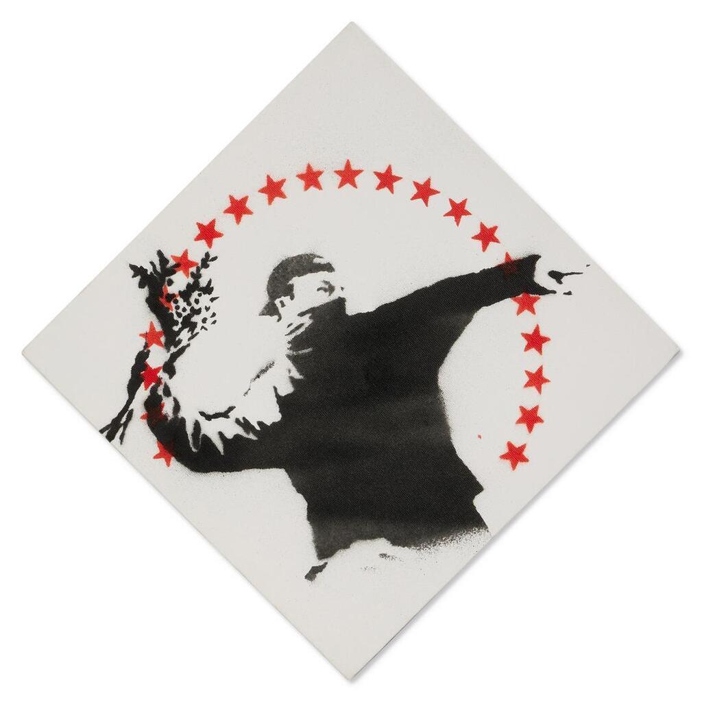 Banksy & Eine, Love Is In the Air (with stars)