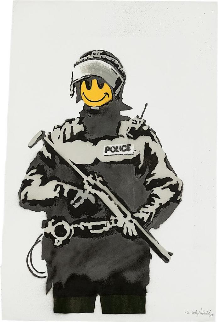 Banksy & Eine, Riot Cop