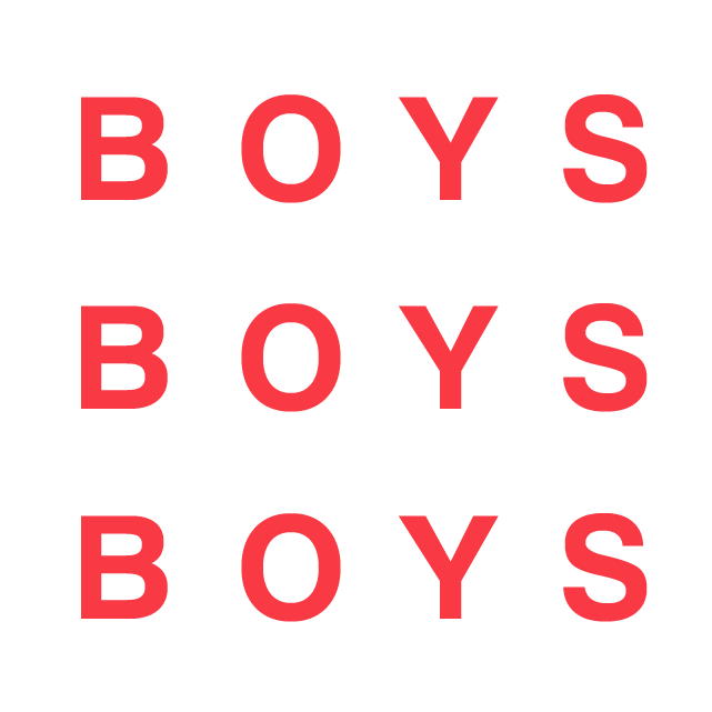 BOYS! BOYS! BOYS! Gallery Cafe logo