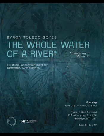 Byron Toledo Goyes: THE WHOLE WATER OF A RIVER