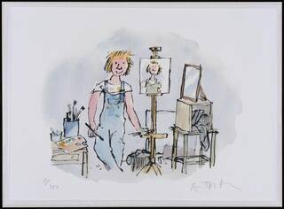 The Self-Portrait, print, by Quentin Blake, 2010, UK