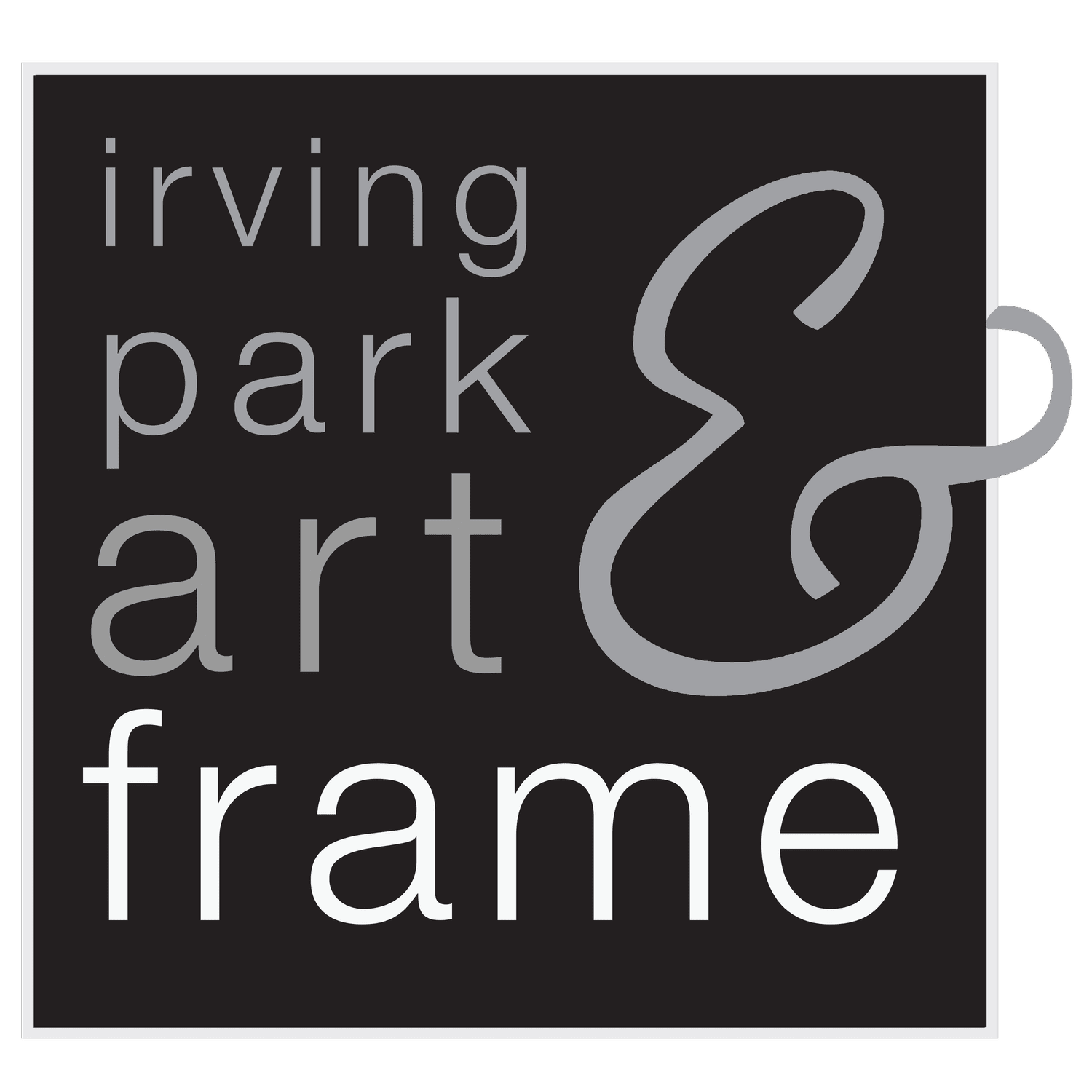 Irving Park art & frame logo