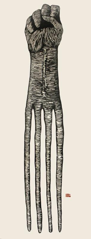 "Afropick" by Sanford Biggers