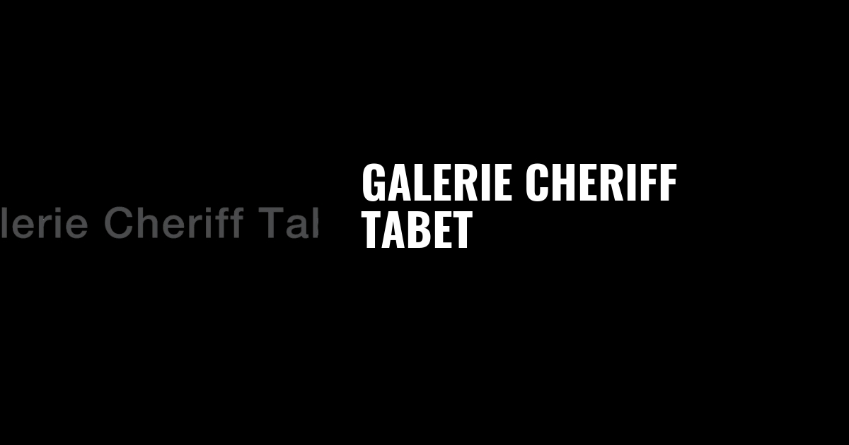 Galerie Cheriff Tabet logo